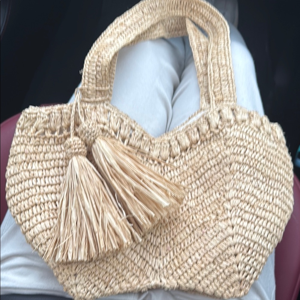 Mar y sol raffia bag! Excellent condition